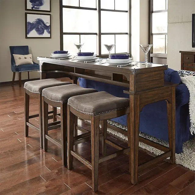 Aspen Skies 4 Piece Console Set (1-Console 3-Stools)