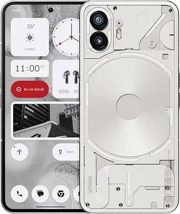 Nothing Phone (2) - 256 GB + 12 GB Ram, Glyph Interface, OS 2.0, 50 MP Dual Camera,OIS, 6.7” LTPO OLED Display, 4700mAh Battery, Water Resistant IP54, LTE, GSM only, Android Phone, White